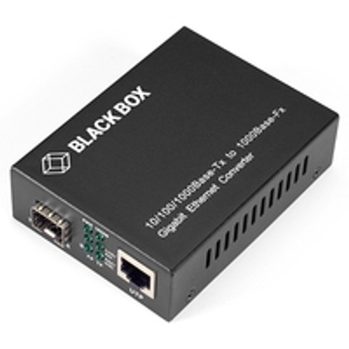 LGC212A - Black Box GIGABIT ETHERNET (1000-MBPS) MEDIA CONVERTER - 10/100/1000-MBPS COPPER TO 1000-M