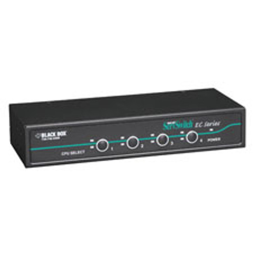 KV9204A - Black Box KVM SWITCH FOR PS/2 OR USB SERVERS AND USB CONSOLES - 4-PORT, GSA, TAA