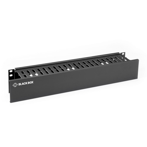 RMT102A-R4 - Black Box HORIZONTAL IT RACKMOUNT CABLE MANAGER - 2U, 19", SINGLE-SIDED, BLACK, GSA, TAA