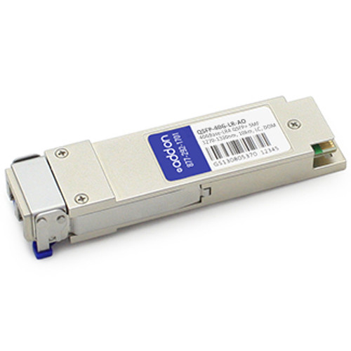 QSFP-40G-LR-AO - AddOn Networks ADDON ALCATEL-LUCENT QSFP-40G-LR COMPATIBLE TAA COMPLIANT 40GBASE-LR4 QSFP+ TRAN