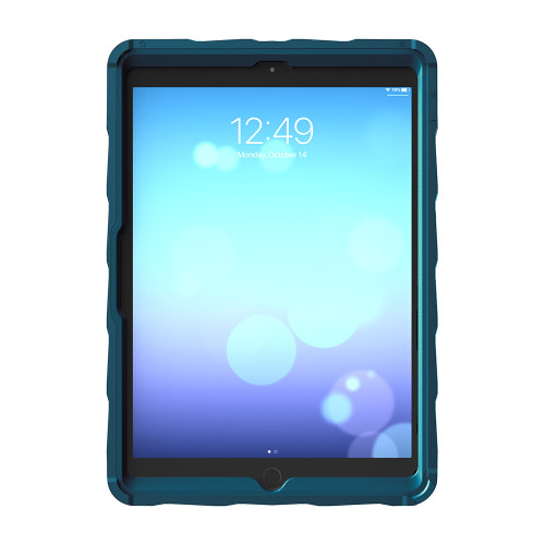 01A001E02 - DROPTECH CLEAR FOR IPAD 10.2 7TH GEN-BLUE.BUILT-IN SCREEN PROTECTOR PREVENTS DIN