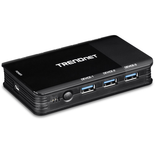 TK-U404 - Trendnet MULTI-COMPUTER 4-PORT USB 3.1 SHARING SWITCHES EACH FEATURE A SWITCHABLE 4-PORT
