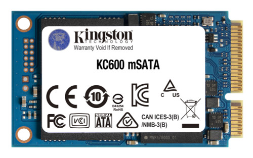 SKC600MS/512GBK - Kingston Technology 512G SSD KC600 SATA3 MSATA