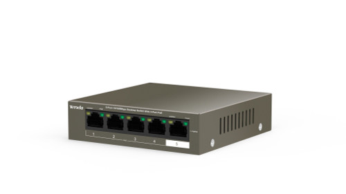 TEF1105P-4-63W - Tenda 5PORT POE DESKTOP SWITCH