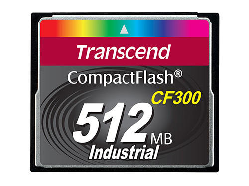 TS512MCF300 - Transcend 512MB COMPACT FLASH CARD, CF300 CF CARD