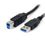 USB3SAB10BK - StarTech.com 10 FT BLACK SUPERSPEED USB 3.0 CABLE A TO B - M/M