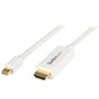 MDP2HDMM2MW - StarTech.com 6.6FT PASSIVE MINI DISPLAYPORT TO HDMI CABLE CONNECTS HDMI MONITOR/DISPLAY - 4K