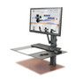 6400 - HealthPostures TaskMate EZ Black PC Multimedia stand