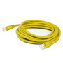 ADD-100FCAT6A-YW - AddOn Networks ADDON 30.48M RJ-45 (MALE) TO RJ-45 (MALE) YELLOW UTP PVC PATCH CABLE