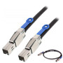 ADD-SFF8644-8644-1M - AddOn Networks ADDON 1.00M (3.28FT) SFF-8644 MALE TO SFF-8644 MALE BLACK MINI-SAS CABLE