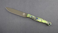 Custom Exodus 4 - G10 Carbon Fiber Hybrid Burl - OD Blade