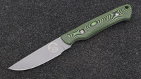 Custom Small Game - Smokey Grey Cerakote - Black / Green G10