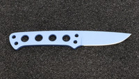 Custom ATK (Always There Knife) - Northern Lights Blue Cerakote - Clear Sheath