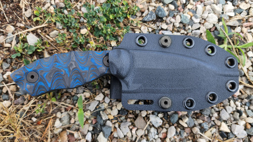 Custom GTI3 - Blue G10/Carbon Fiber - PVD Coated