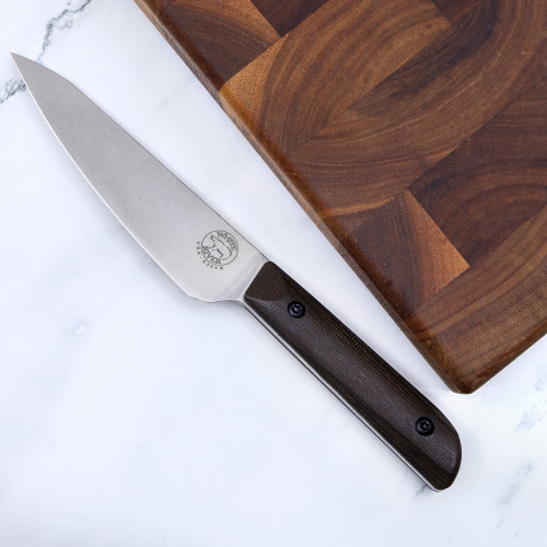 Custom Liong Mah Utility Knife - Olive Drab Micarta