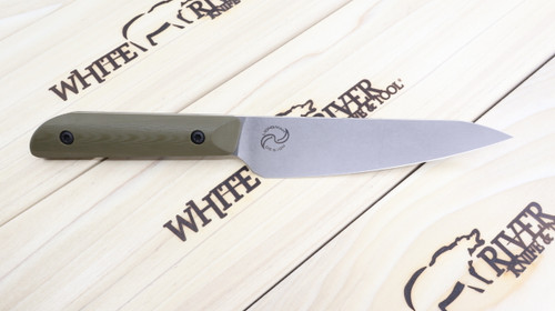 Custom Liong Mah Utility Knife - Olive Drab G10