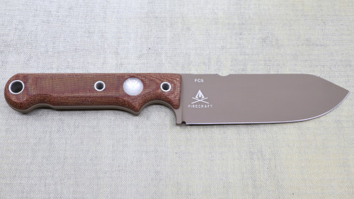 Custom FC5 - FDE Cerakote - Natural Canvas Micarta Handle