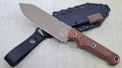 Custom FC5 - FDE Cerakote - Natural Canvas Micarta Handle