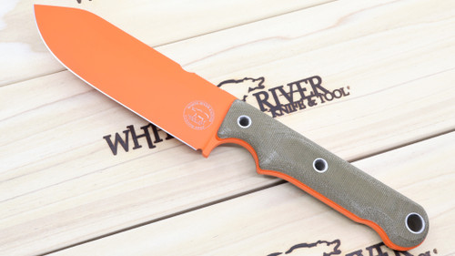 Custom FC5 - Orange Cerakote - OD Micarta / Orange Liner Handle