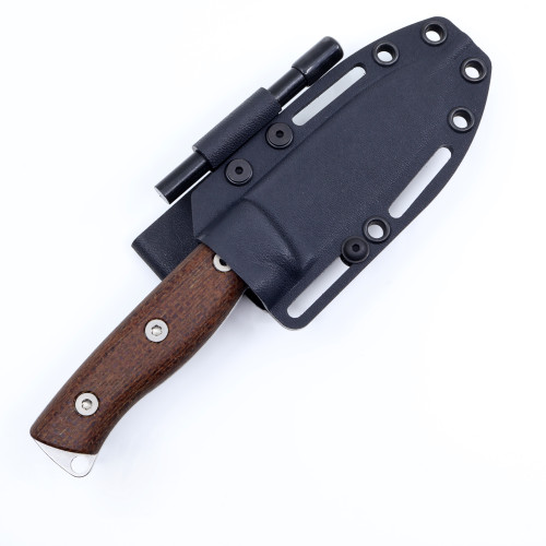 Ursus Cub, Natural Burlap Micarta Kydex sheath