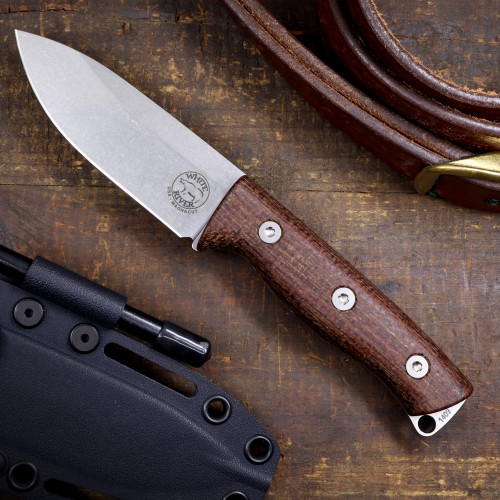 Ursus Cub, Natural Burlap Micarta