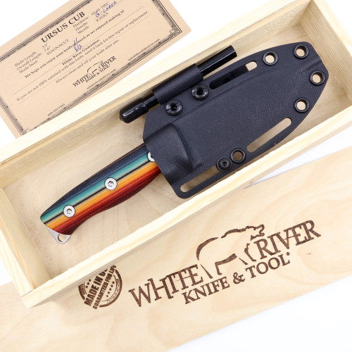 Custom Ursus Cub - Mexican Blanket Micarta