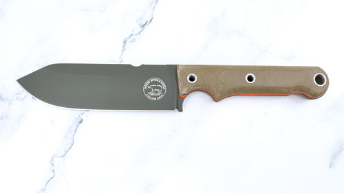 Custom FC5 - OD Cerakote - OD Micarta / Orange Liner Handle