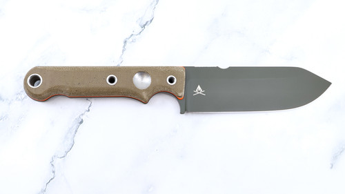 Custom FC5 - OD Cerakote - OD Micarta / Orange Liner Handle