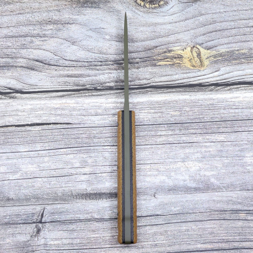 Custom Exodus 3 - O.D. Cerakote - Natural Canvas Micarta - Black Liner