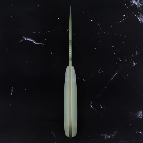 Custom M1 Caper - Magnacut - Distressed Green PVD - Jade G10