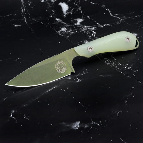 Custom M1 Caper - Magnacut - Distressed Green PVD - Jade G10