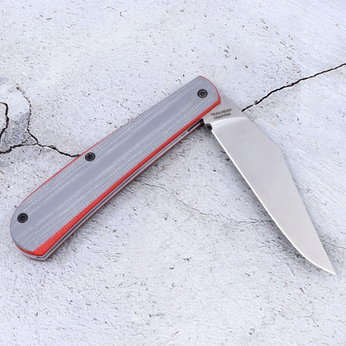 Custom Trailhead Trapper - Gray G10 - Red Liner