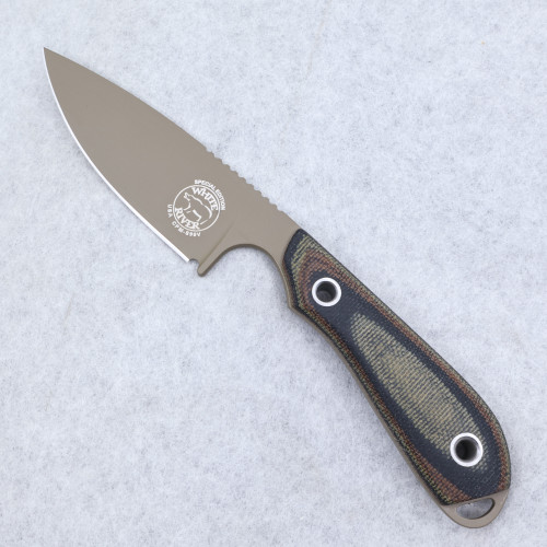 Custom M1 Caper - S90V - FDE PVD Coated - Camo Micarta