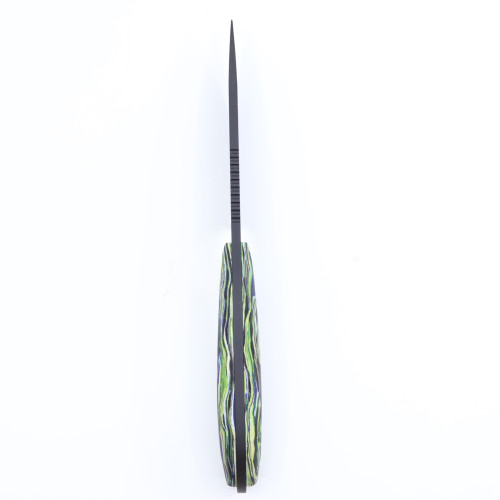 Custom M1 Caper - S90V - Black DLC Coated - Burled G10 / Carbon Fiber