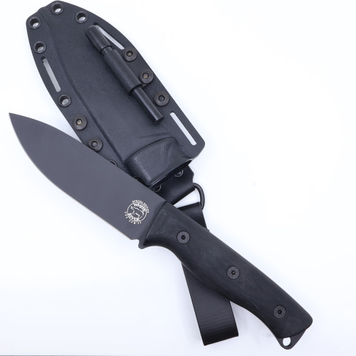Custom Ursus 45 Black Micarta with Black Cerakote