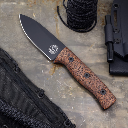 Custom Ursus Cub Gripx Handle Black PVD Coated Blade