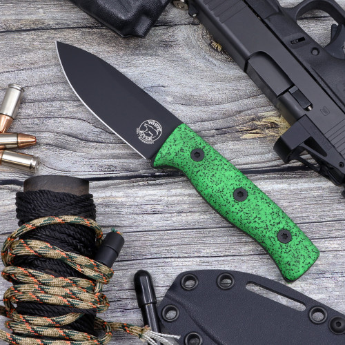 Custom Ursus Cub Gripx Handle Black PVD Coated Blade