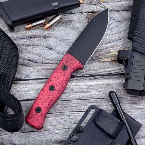 Custom Ursus Cub Gripx Handle Black PVD Coated Blade