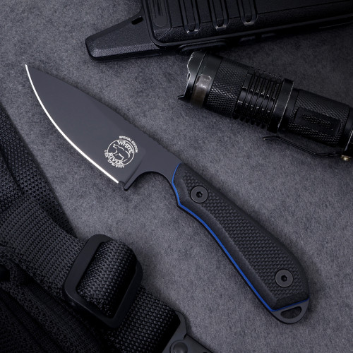 M1 Black Cerakote Black G10 Blue Liner