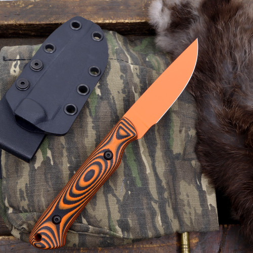 Custom Small Game -  Magnacut - Orange Cerakote - Black / Orange G10