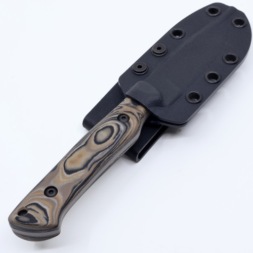 Custom Small Game -  Grey Cerakote - Black / Tan G10 Burl