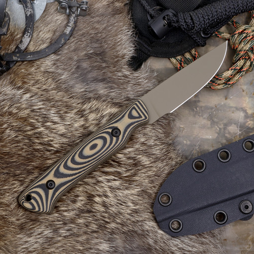 Custom Small Game -  Tan Cerakote - Black / Tan G10