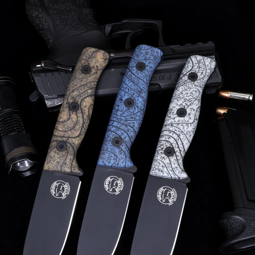 Custom Ursus Cub - Topo GripX Handle - Black PVD Coated - XL