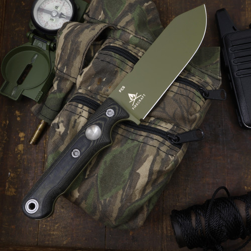 Custom FC5 - Green Cerakote - Linen Black & Olive Micarta