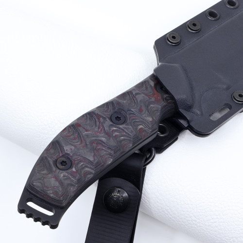 Custom GTI 4.5 - Red & Black Marbled Carbon Fiber & G10