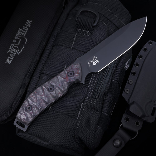 Custom GTI 4.5 - Red & Black Marbled Carbon Fiber & G10