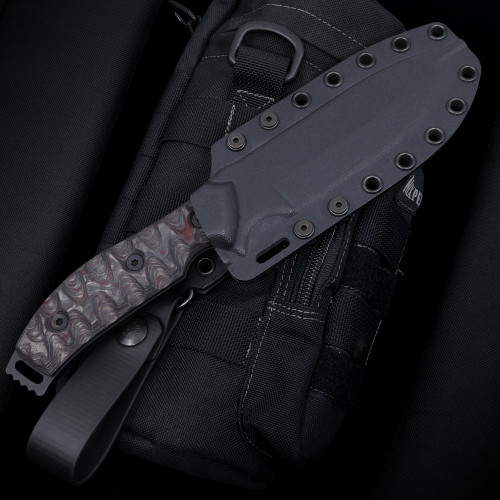 Custom GTI 4.5 - Red & Black Marbled Carbon Fiber & G10