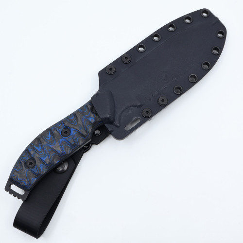 Custom GTI 4.5 - PVD Coated - Blue & Black Marbled Carbon Fiber & G10