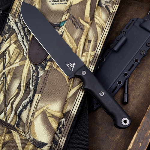 Custom FC7 - Black Cerakote - Black Micarta Handle