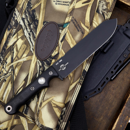 Custom FC7 - Black Cerakote - Black Micarta Handle